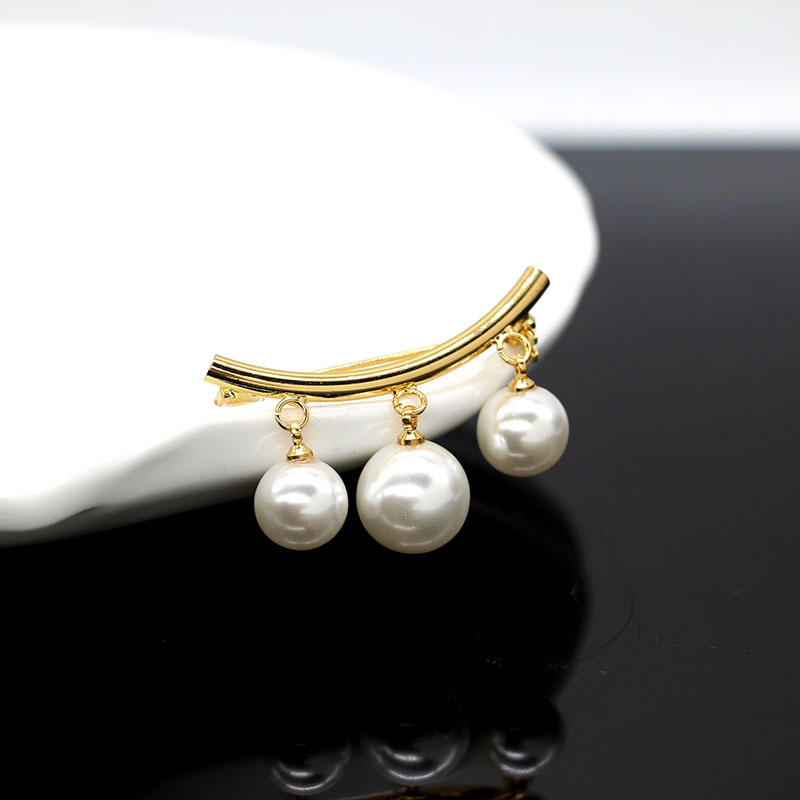 韩国新款高档珍珠胸针时尚风胸花水钻个性丝巾扣蝴蝶别针批发详情52