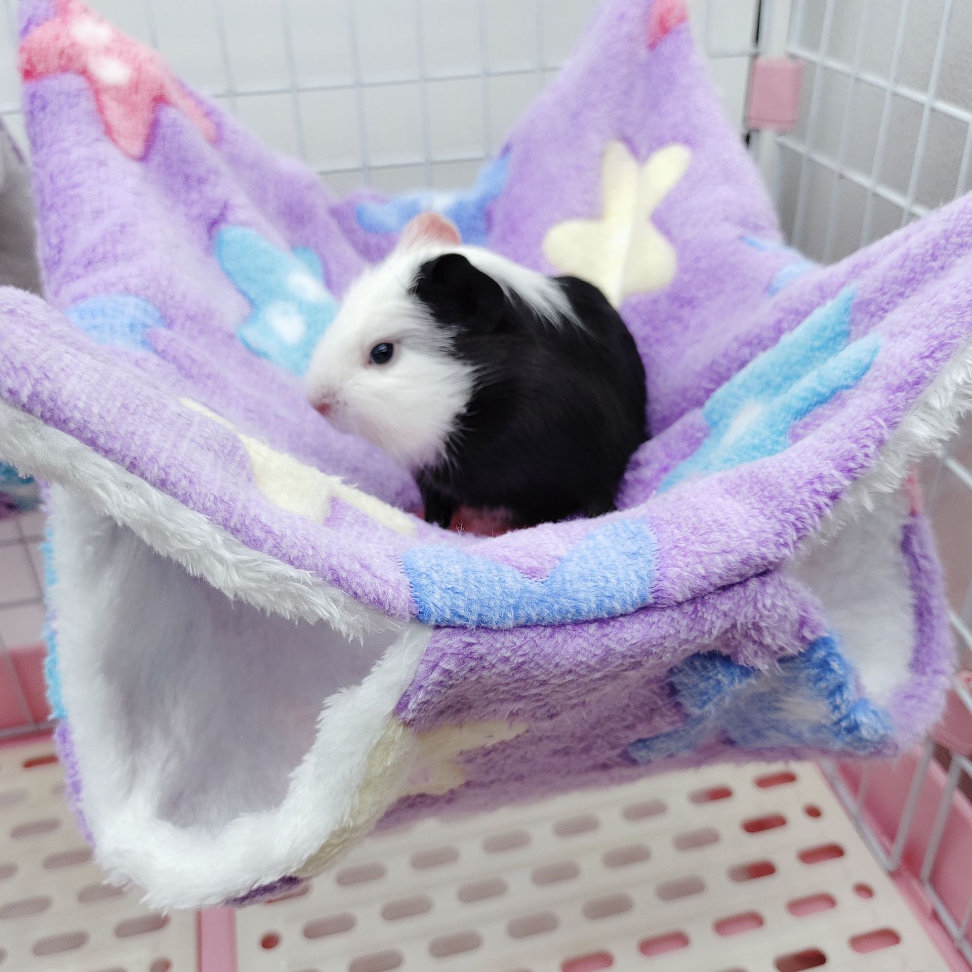 蜜袋鼯保暖双层夹层吊床小宠吊床悬挂式松鼠睡袋宠物用品仓鼠吊床详情44