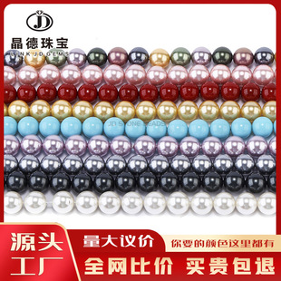 厂家直供银曜石散珠DIY饰品配件手链串珠银耀石圆珠子半成品批发详情12