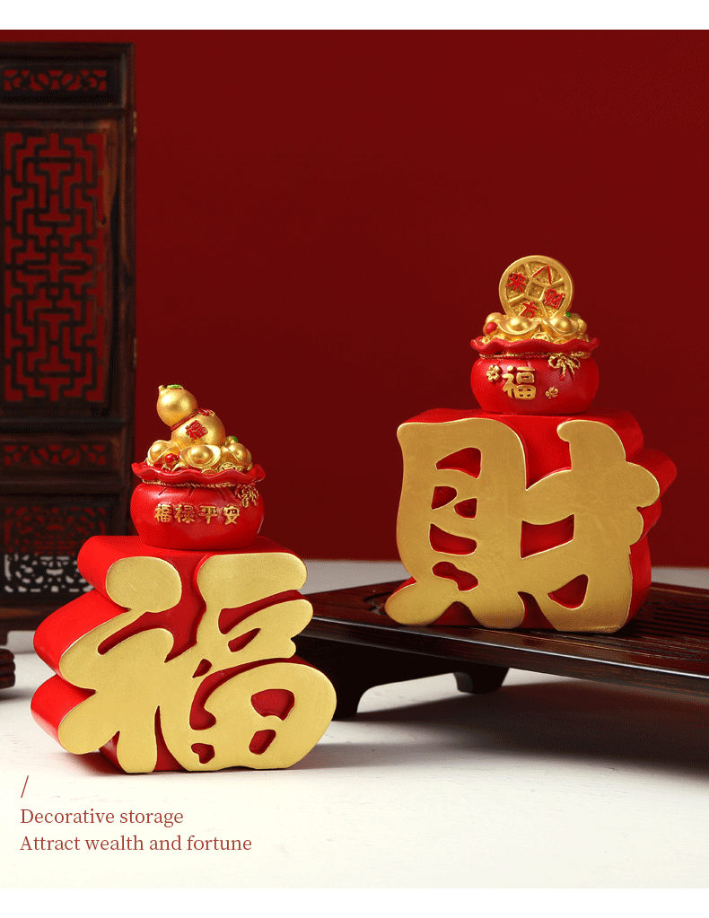 Creative home decoration items for the God of Wealth, high-end gifts for moving into a new home, and gifts for opening a store pic 5