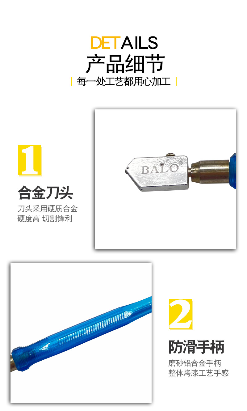 A wonderful tool for cutting glass tiles and marble with a glass knife. It features a diamond oil-injected roller and a glass knife for cutting and marking pic 3