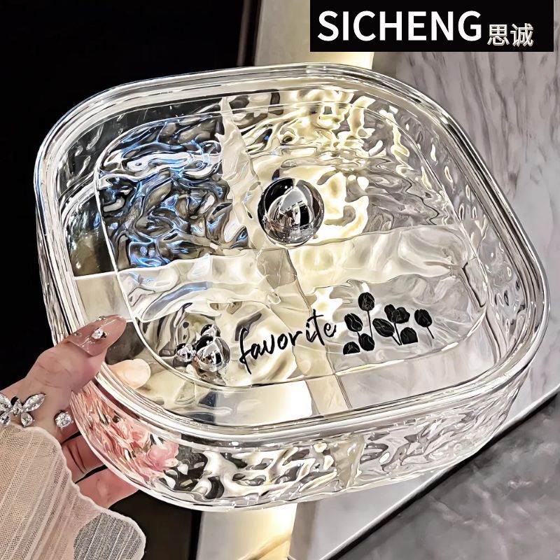 复古奶油风烟灰缸ins高级感带盖子防飞灰可爱创意家用客厅办公室详情5