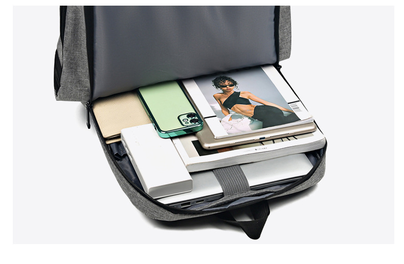 背包新款2023春季电脑包多功能商务背包大容量男士休闲通勤双肩包详情31