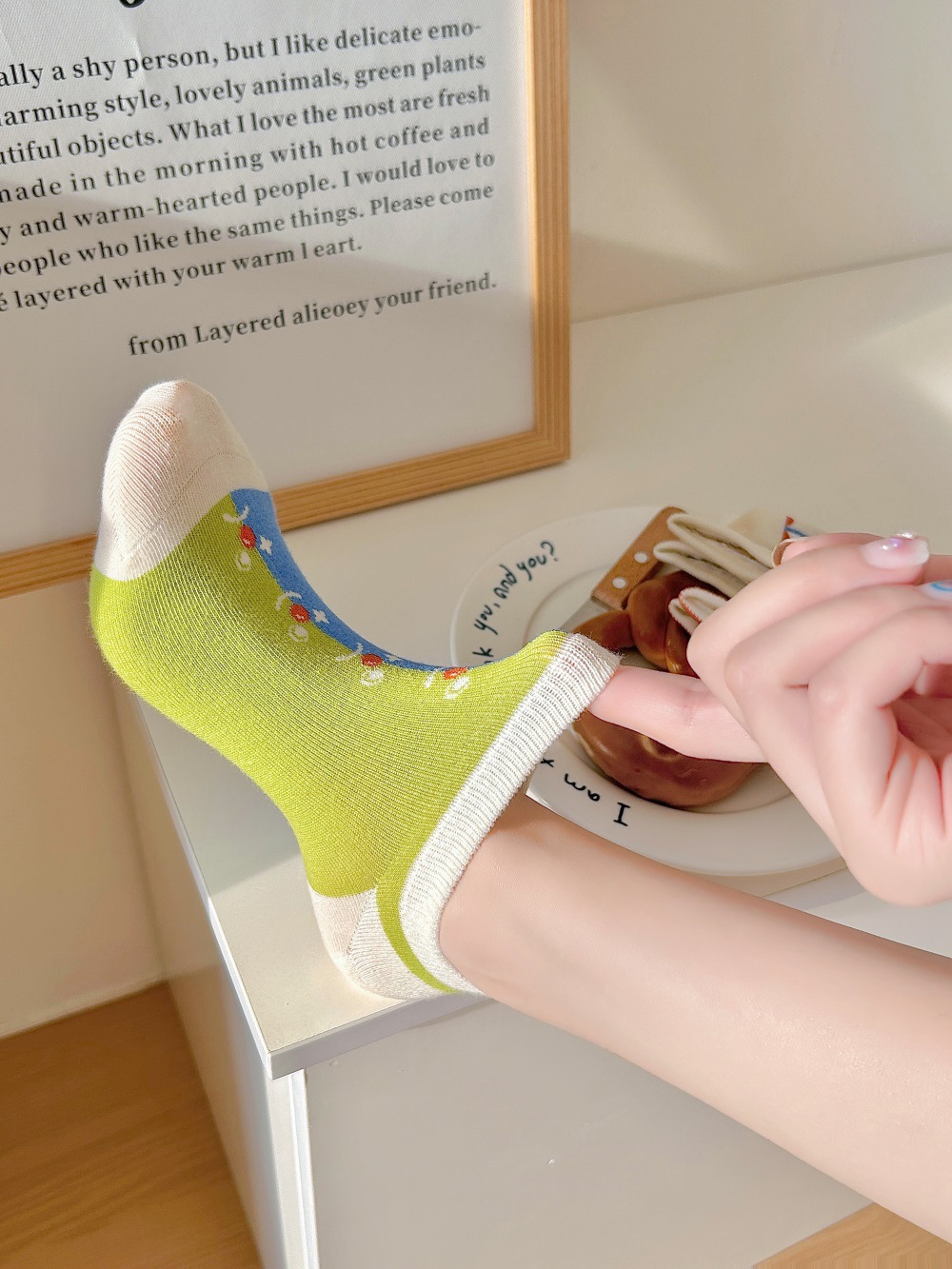 Quirky clown boat socks for women spring and summer, thin, low-top, shallow-mouth short socks, cotton boneless socks, wholesale of Zhuji socks pic 20