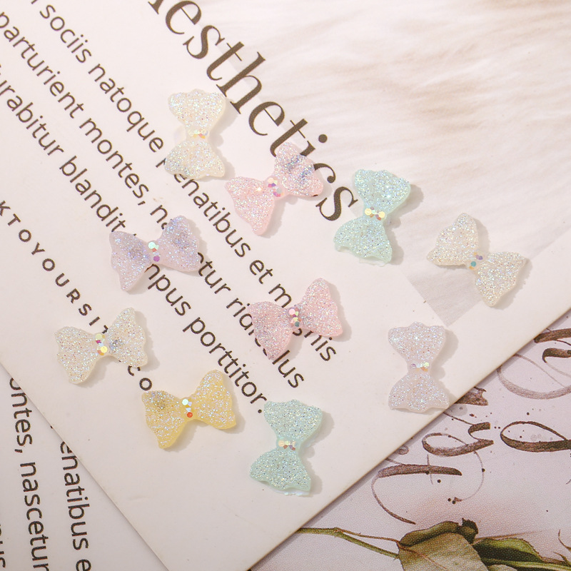 美甲夜光蝴蝶狐狸金鱼天鹅五角星皇冠骷髅头镀彩AB幻彩混色指甲钻详情11