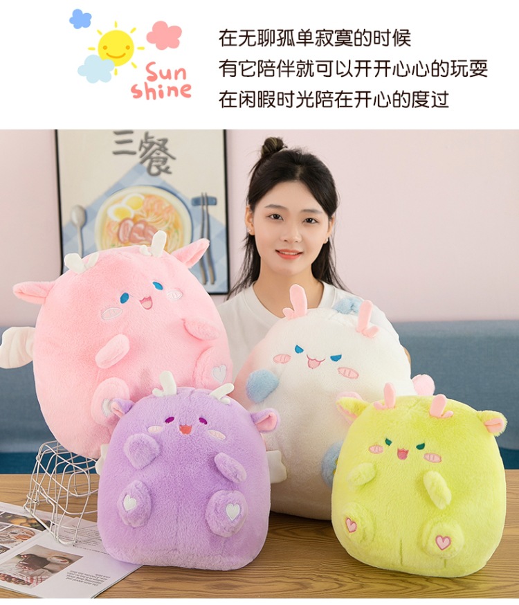 外贸新款墩墩龙抱枕公仔毛绒玩具床上玩偶陪睡布娃娃儿童生日礼物详情26