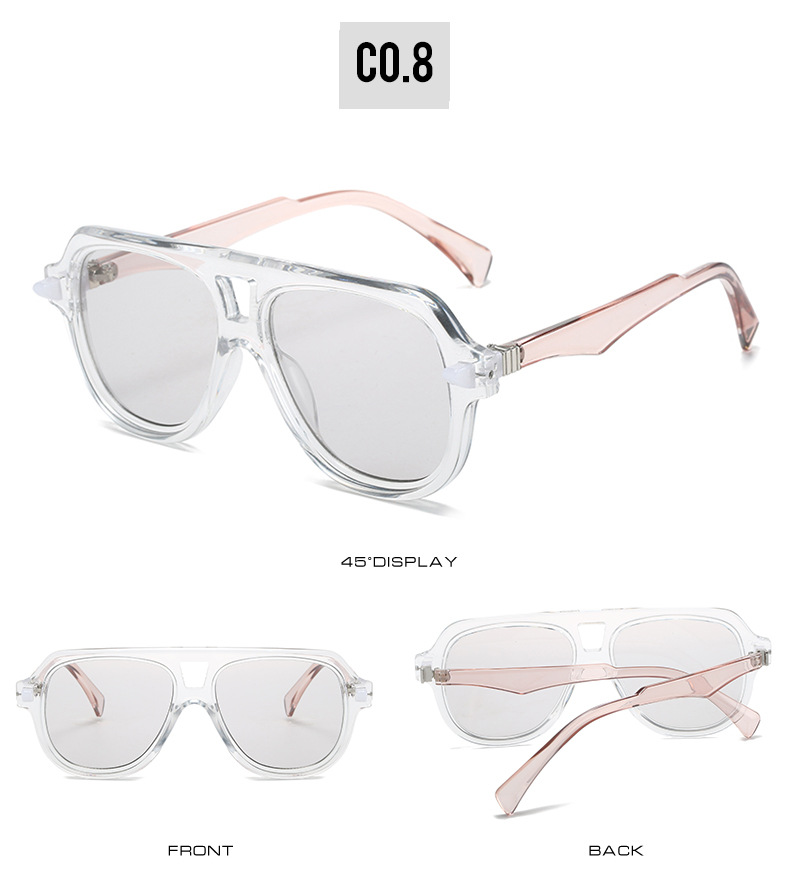 跨境新款大框墨镜欧美时尚男女蛤蟆镜简约复古款派对潮拍太阳眼镜详情14