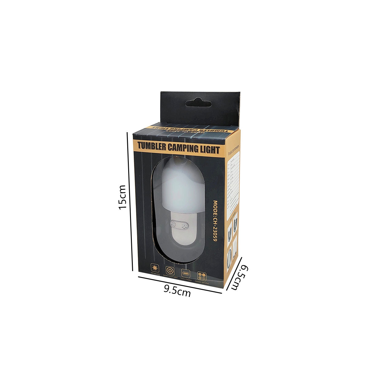 The new untoppleable camping light features 8 types of ambient lighting, a stress-relieving wonder, Type-C charging emergency light, and a night light pic 11