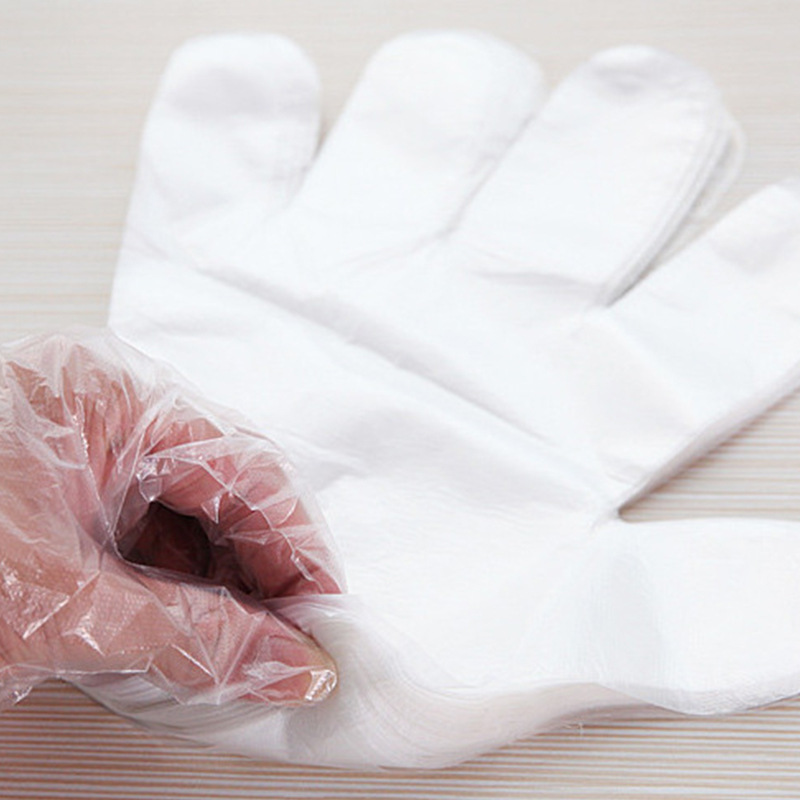 Wholesale food-grade disposable gloves, thickened disposable film gloves, plastic gloves for catering, beauty and takeout pic 4