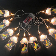 New LED acrylic square multi-style light strings, Middle Eastern Ramadan home festival decoration patterns can be customized pic 11