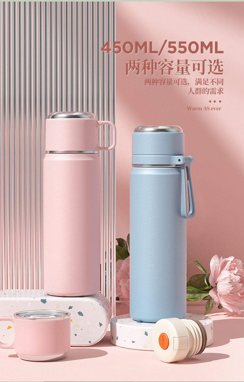 316 stainless steel insulated cup, tea and water separation, large-capacity student water cup, high appearance level, tea brewing cup, gift engraving pic 24