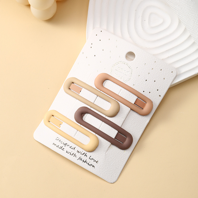 春夏款奶咖系儿童发夹小女孩后脑勺碎发bb夹刘海夹侧边发卡现货详情8