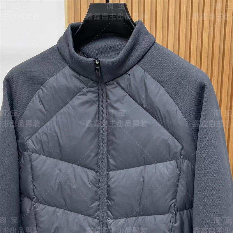 迪家张译同款90白鸭绒立领男士羽绒服运动休闲轻薄款羽绒外套男详情17