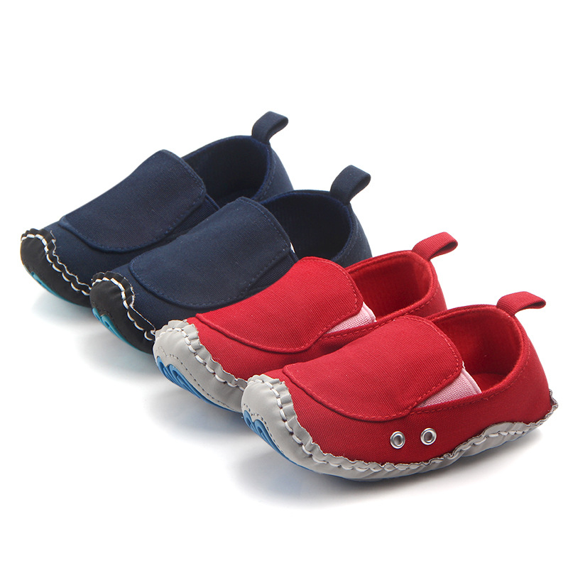 Wholesale of new hand-sewn rubber-soled baby walking shoes for spring and autumn. Baby walking shoes 0852 pic 1