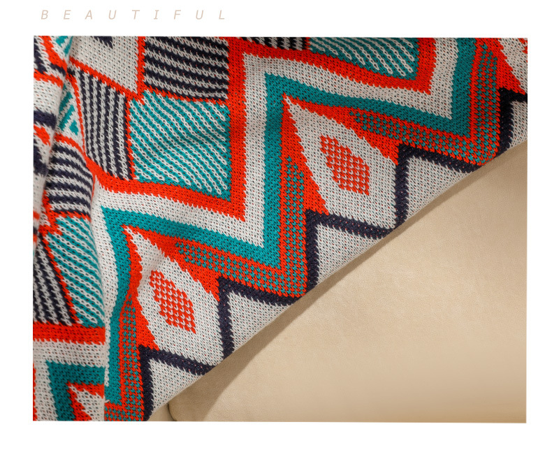 Bohemian sofa cover blanket, air conditioning blanket, all-season universal nap blanket, ethnic-style bed, tail blanket, and lap blanket pic 10