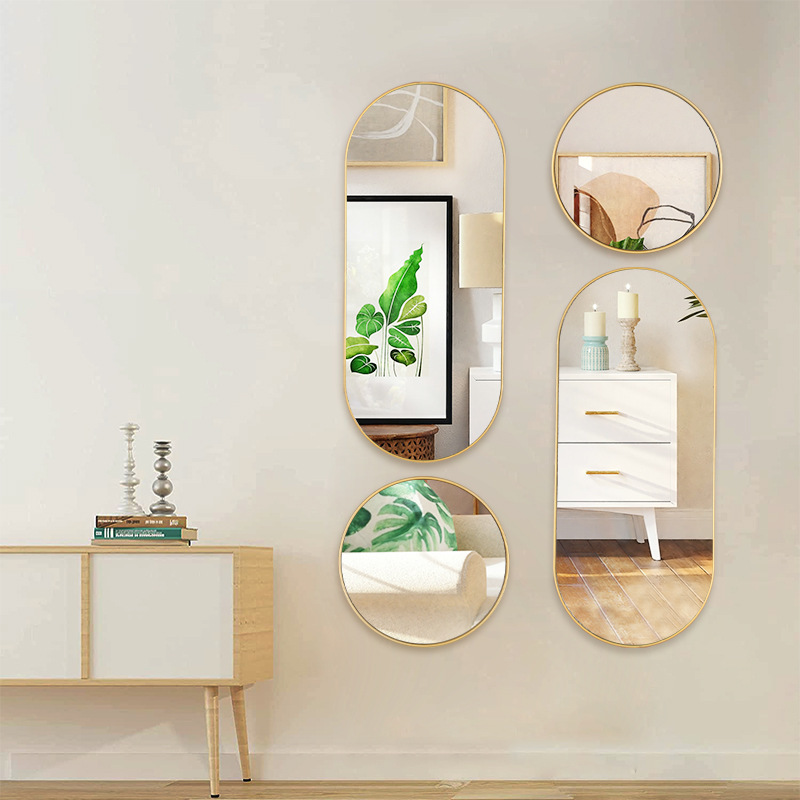 现货全身镜落地家用轻奢壁挂贴墙立体试衣穿衣镜子墙贴全身镜详情3