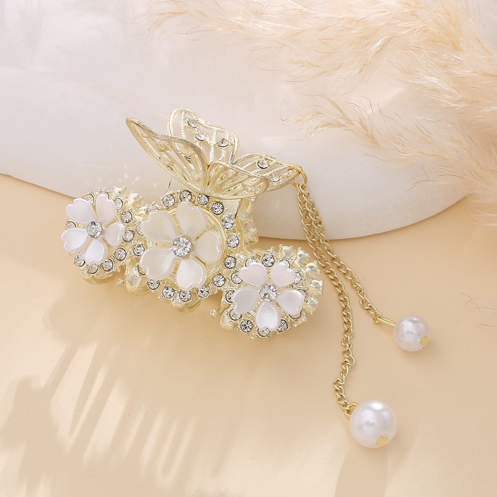 2023年春款后脑勺盘发半头马尾夹女气质简约百搭发抓抓夹潮流发饰详情1