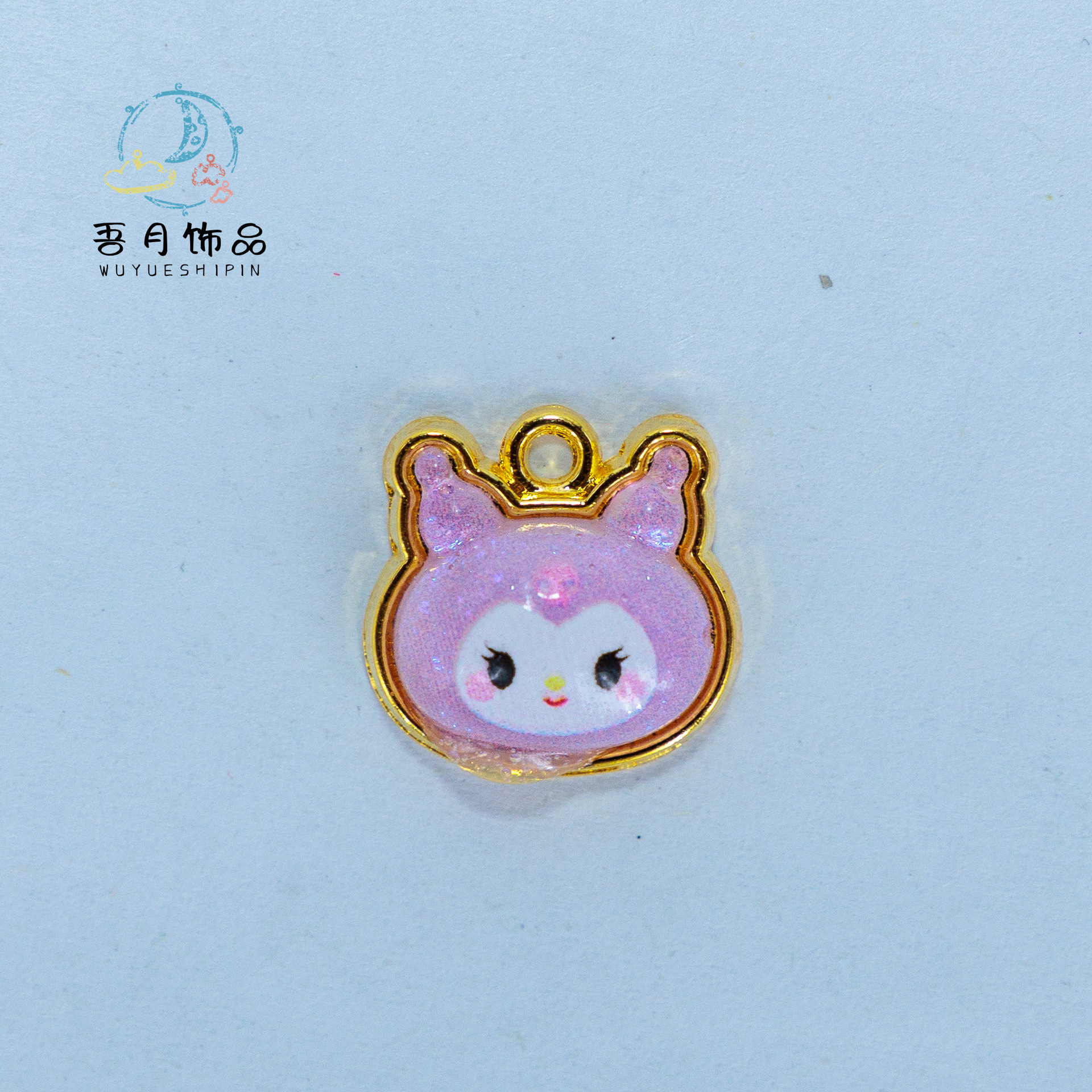 贴片三丽鸥项链耳环饰合金滴油饰品配件手工diy材料配饰义乌批发详情7