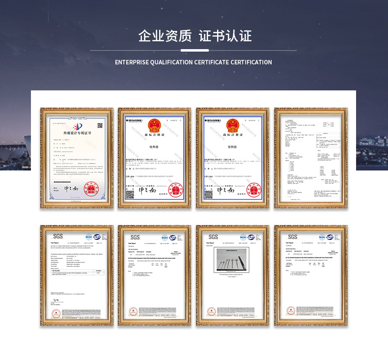 不锈钢刀叉勺套装跨境24件套方柄高颜值西餐餐具牛排刀叉勺子批发详情1