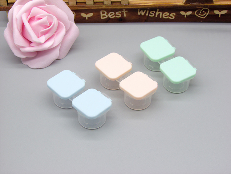 Portable dual-box flip contact lens case, independent press dual-box, convenient to use, three colors available, specially for foreign trade pic 32