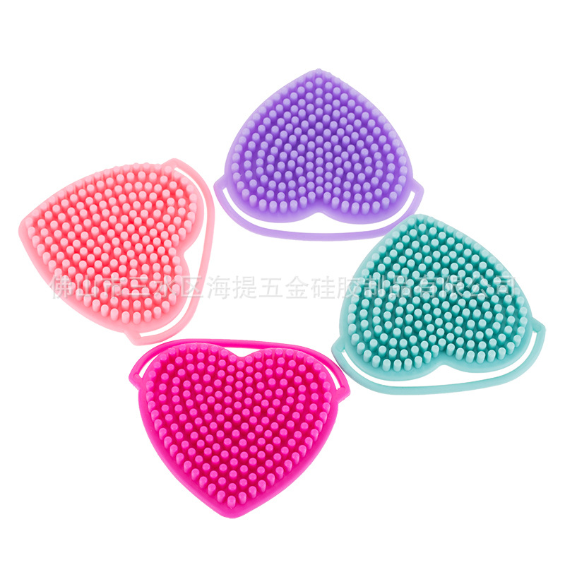 Silicone multi-functional cleaning brush for face washing on the front and scrubbing on the back. Exclusive for export. Exclusive for export pic 4