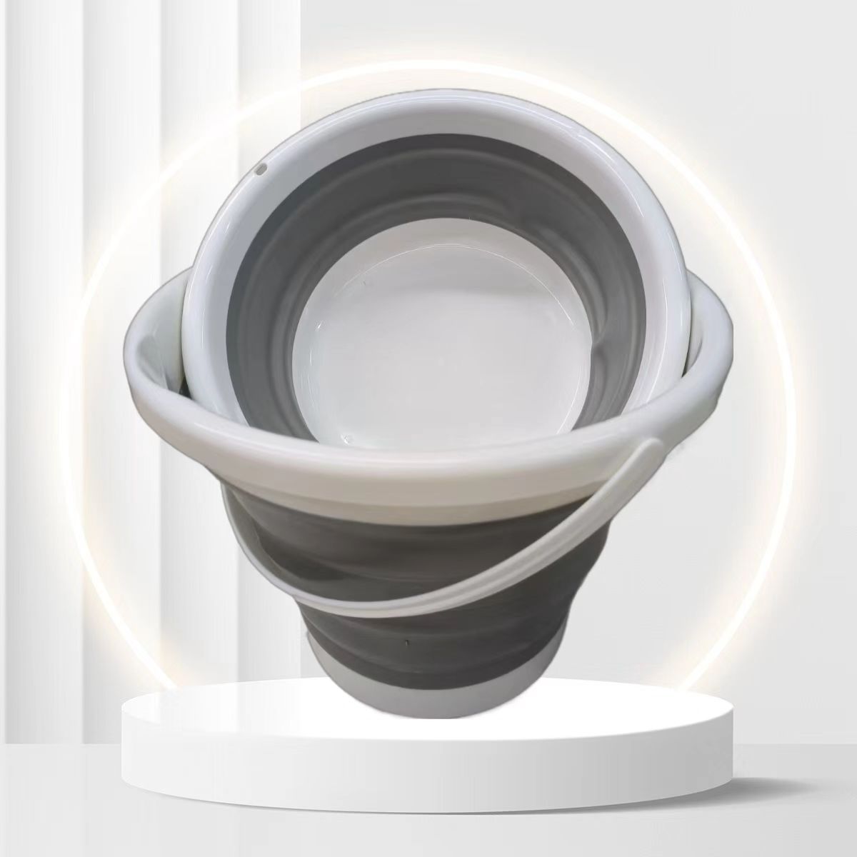 便携式硅胶可折叠洗脸盆折叠盆洗菜盆学生宿舍塑料泡脚洗脚盆多用详情3