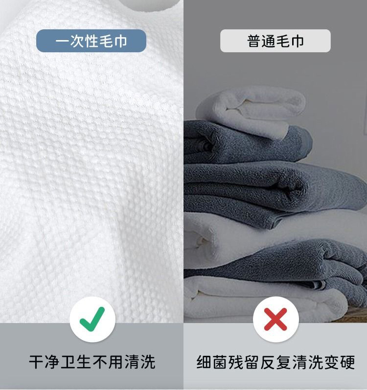 Manufacturer wholesale disposable towels, thickened and enlarged for hair salons and beauty salons, hair washing, headscarf wiping, hair wrapping, dry hair towels and loose hair towels pic 10