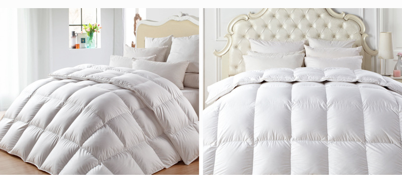 Seven-star hotel supplies: White goose down quilt, high-end down quilt core pic 5