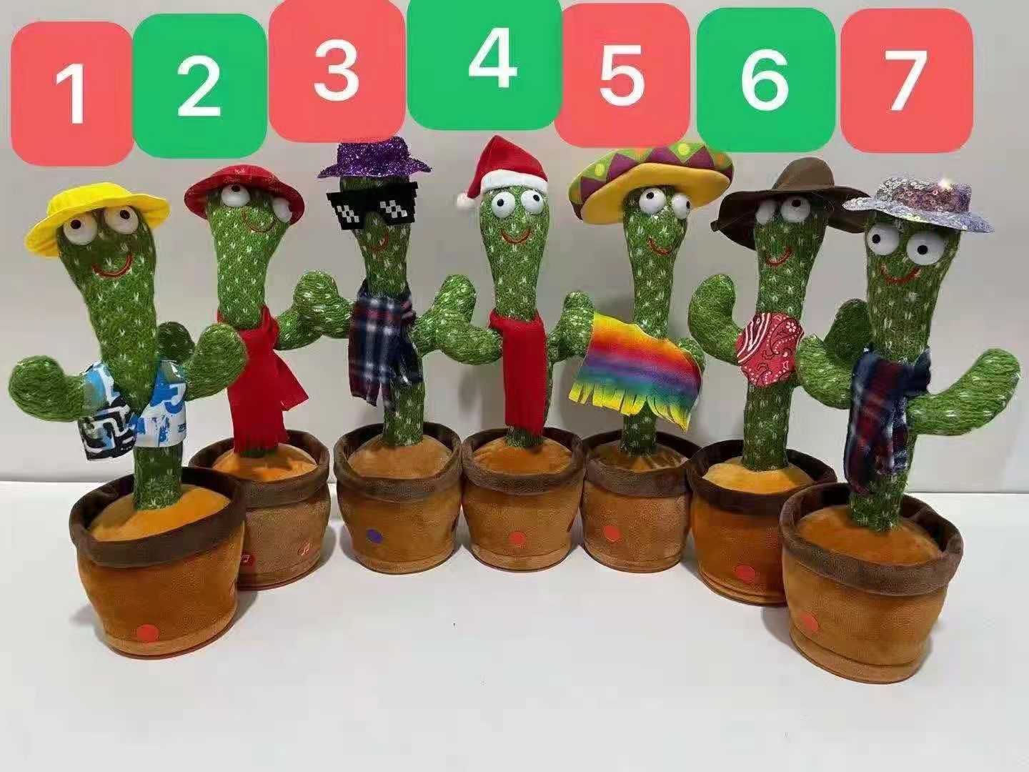 Temblando de bailar con la red del rojo cactus deformar deformar cactus a moverse a cantar bailar cactus juguetes pic 4