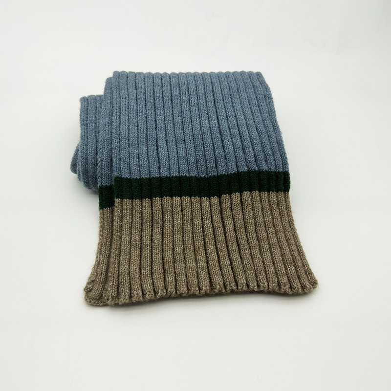 毛线针织围巾男女同款三色百搭韩版围巾学生可爱网红围脖冬款围巾详情1