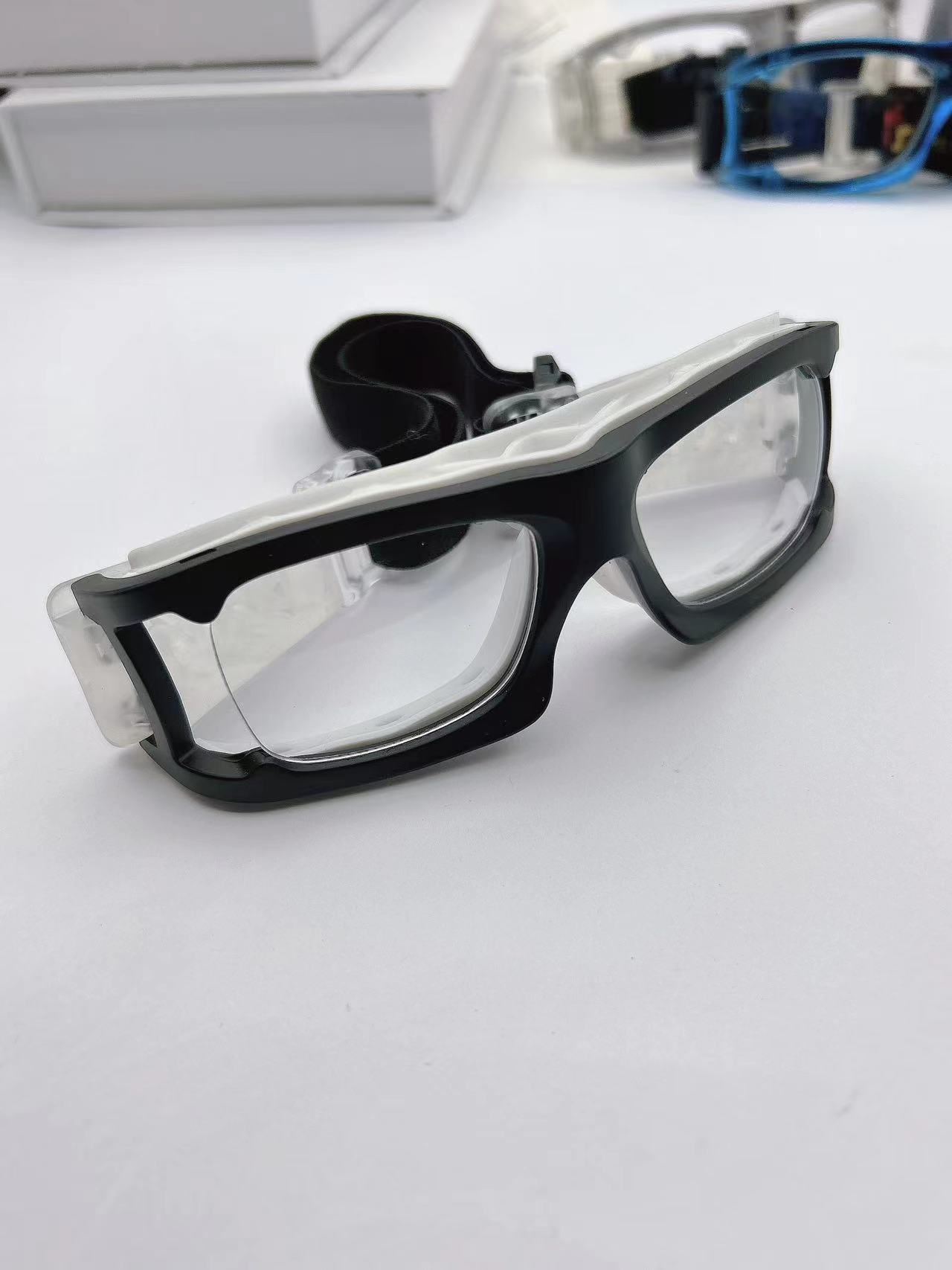 篮球运动眼镜近视眼镜架防爆防抖足球羽毛球可调节运动眼镜框架详情1