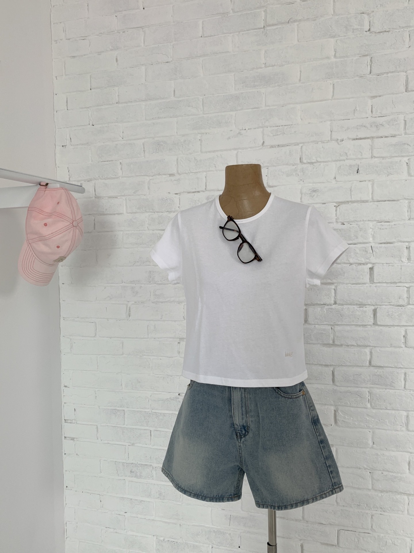 Pure cotton off-the-shoulder embroidered short-sleeved T-shirt for women, 2025 summer solid color casual style, Han Dongdaemun base layer ha*g pic 24