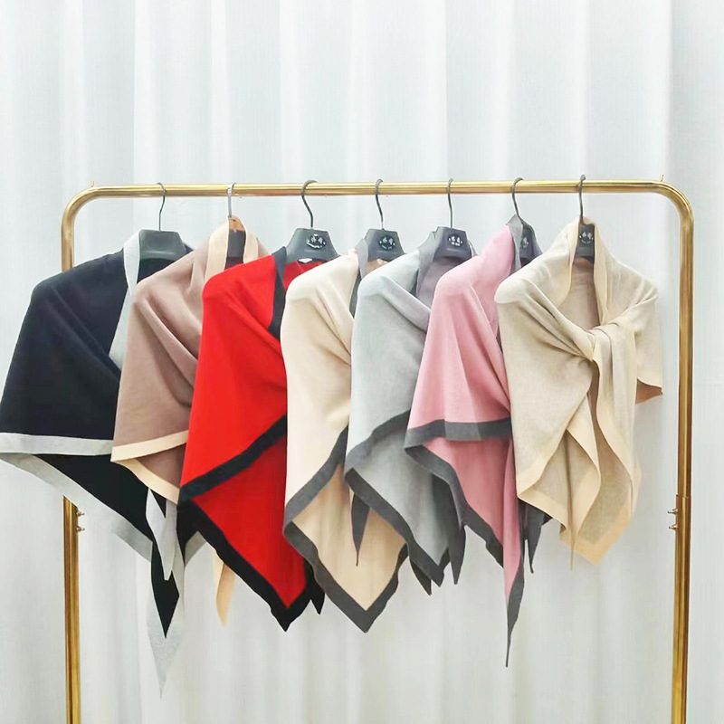 上海故事空调房护肩肩颈披肩女夏季外搭斗篷针织三角巾两用保暖详情11