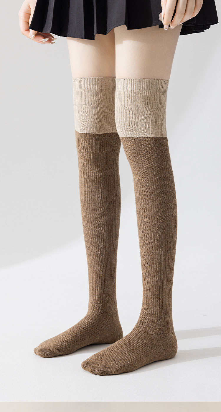 Calcetines stand one piece calcetines mujer primavera otoño invierno calcetines negro patchwork calcetines micro presión calcetines jk rodilleras calcetines one piece pic 6