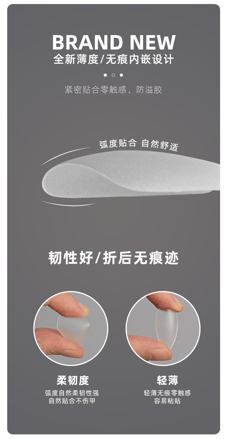 Wholesale of SML handcrafted artificial nails that do not require grinding to extend nail art short step style patches from the manufacturer pic 6
