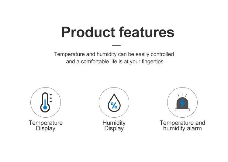 New type of temperature and humidity meter, indoor and outdoor high and low temperature alarm electronic thermometer, pharmacy cold storage temperature and humidity alarm pic 2