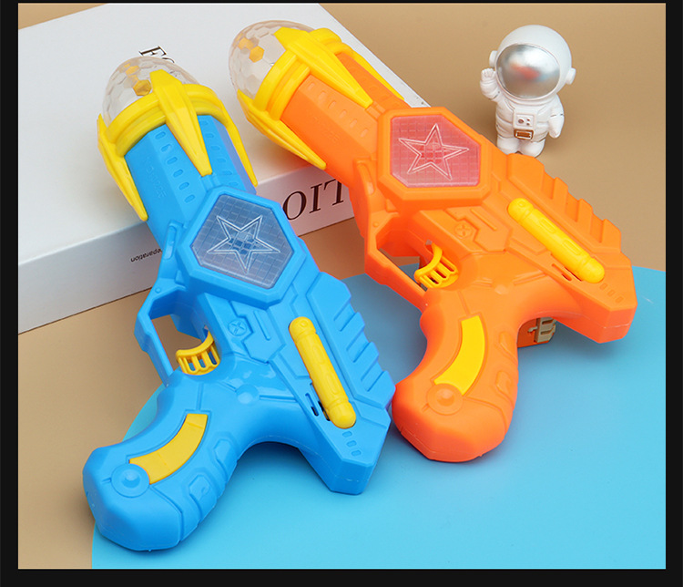 2023 nueva pistola de juguete eléctrica para niños proyectada pistola colorida juguete musical brillante venta caliente al por mayor stand de piso mercado nocturno pic 12