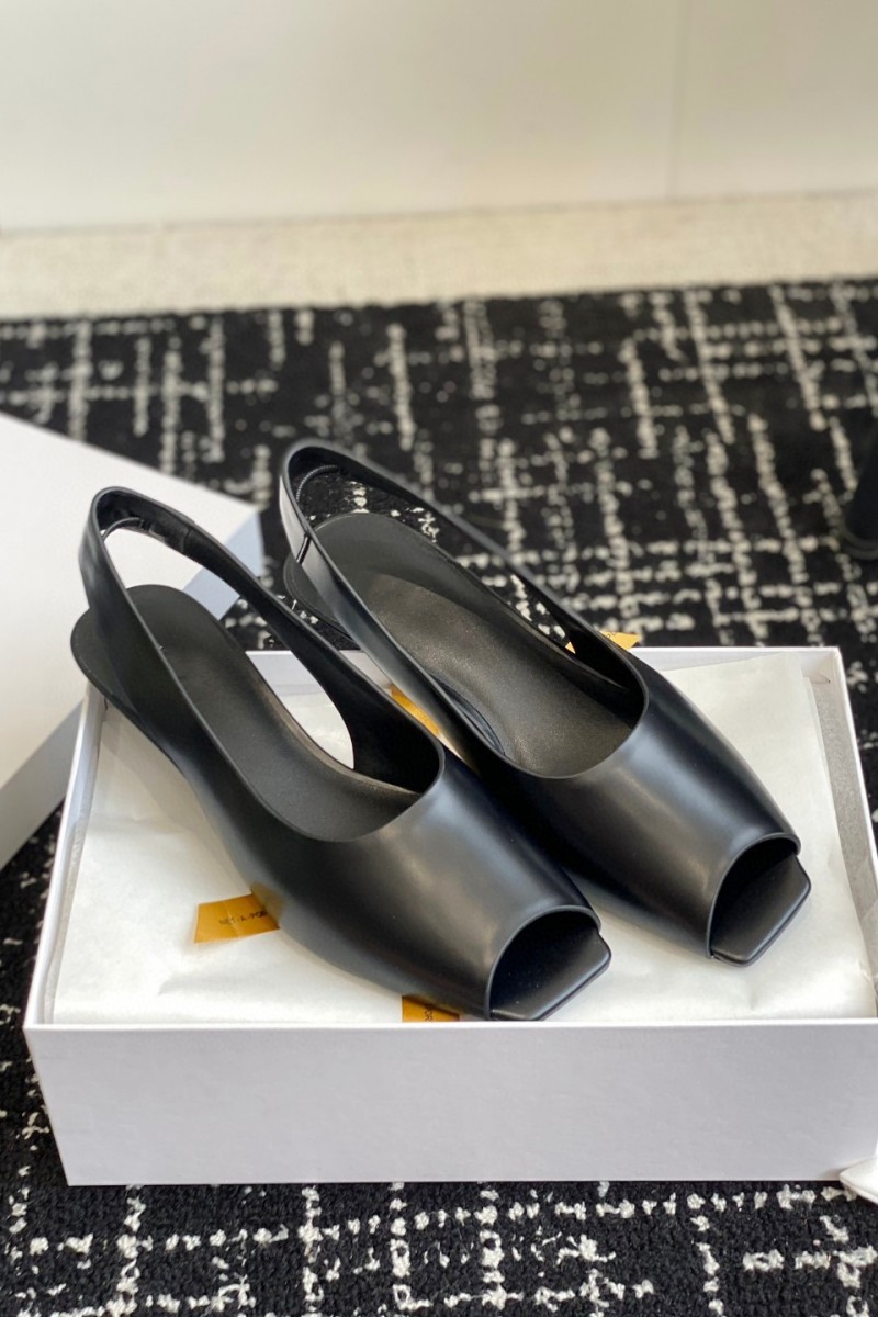 高端外贸2024春夏上新时尚女士方头鱼嘴凉鞋法式时髦气质高跟鞋详情3