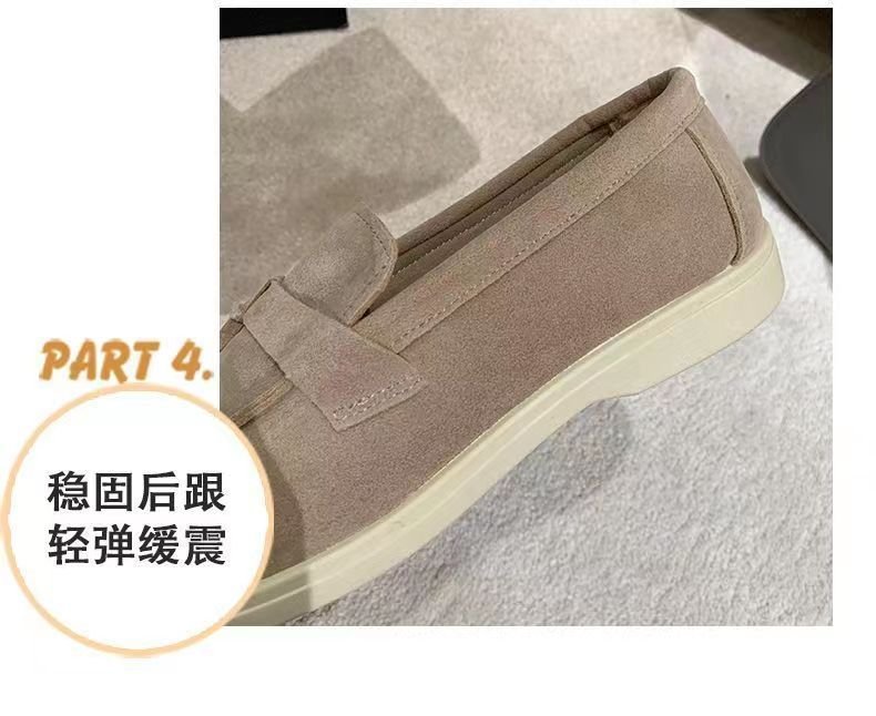 2024新款单鞋女大码43欧美外贸高档乐福豆豆女鞋时尚百搭套脚单鞋详情11