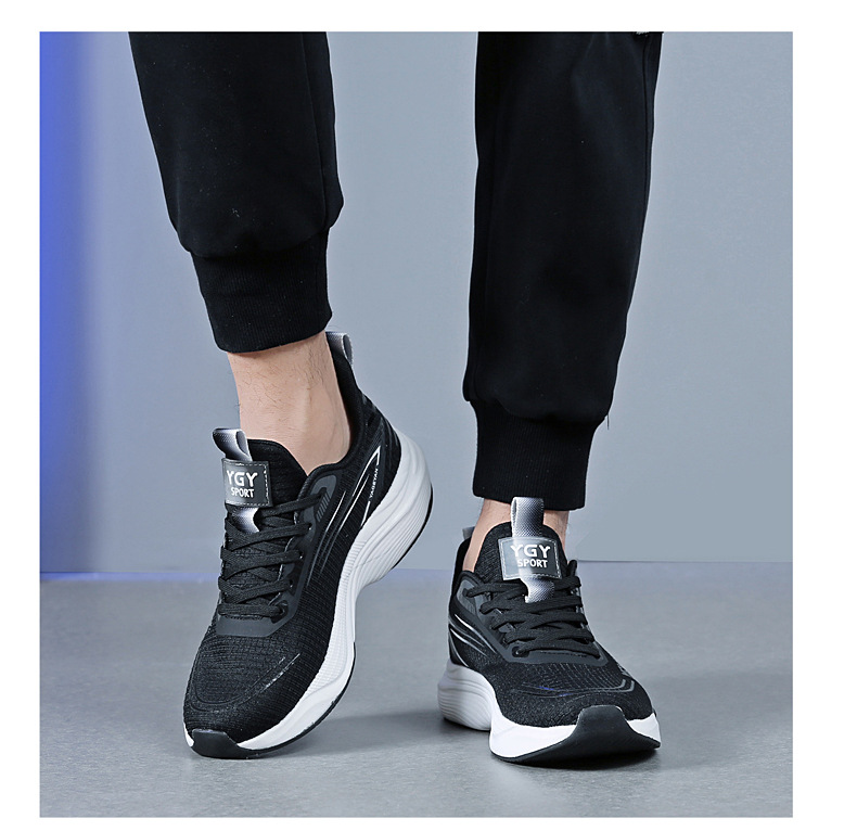 新款男女飞织网面鞋透气轻便跑步防滑运动鞋软底广场舞鞋健身鞋详情32