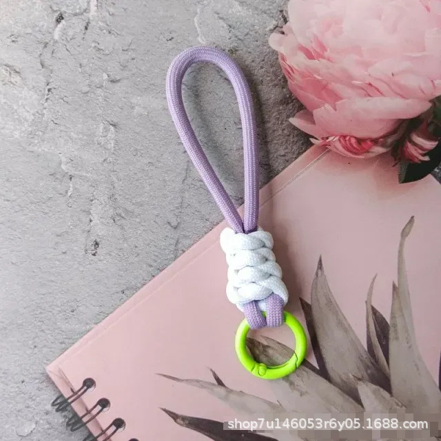 夺甲 TOLKA品牌编织手机挂绳糖果色迷你可拆打结钥匙扣短绳批发商详情19