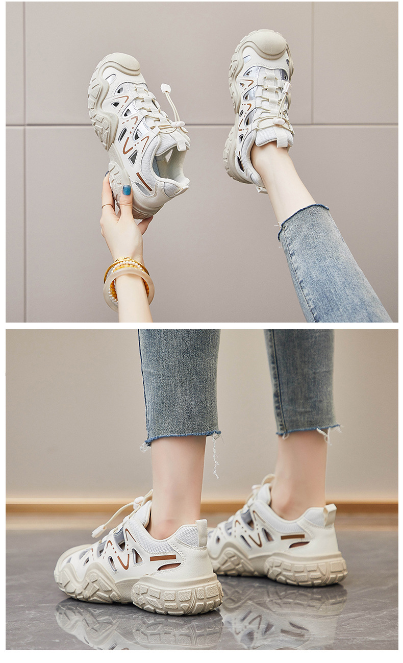 ins韩版新款老爹鞋女2024夏季学生跑步运动休闲镂空透气街拍1571详情26