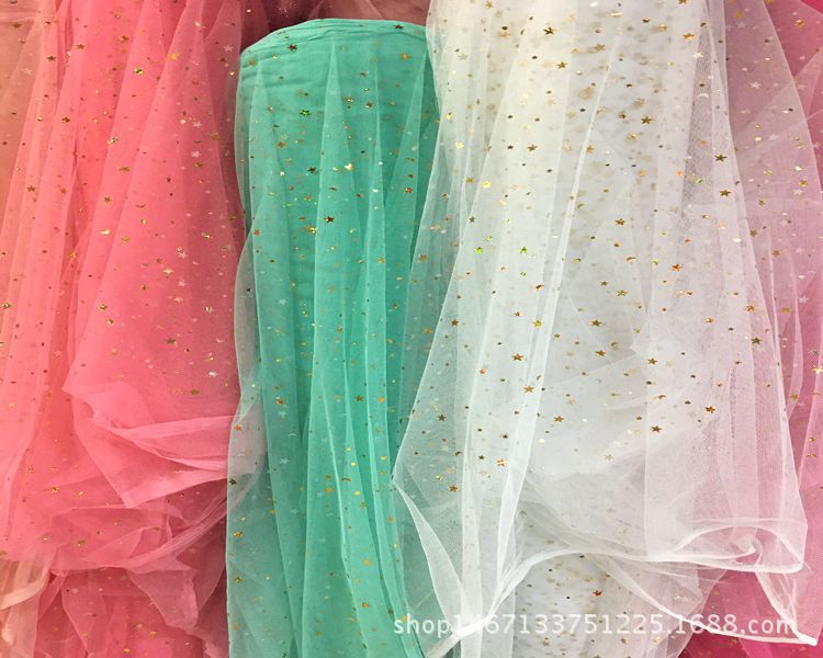 Polyester mesh fabric for clothing, accessories, background shooting, wedding toys, headwear, hair accessories, evening gowns, sequined mesh fabric pic 9