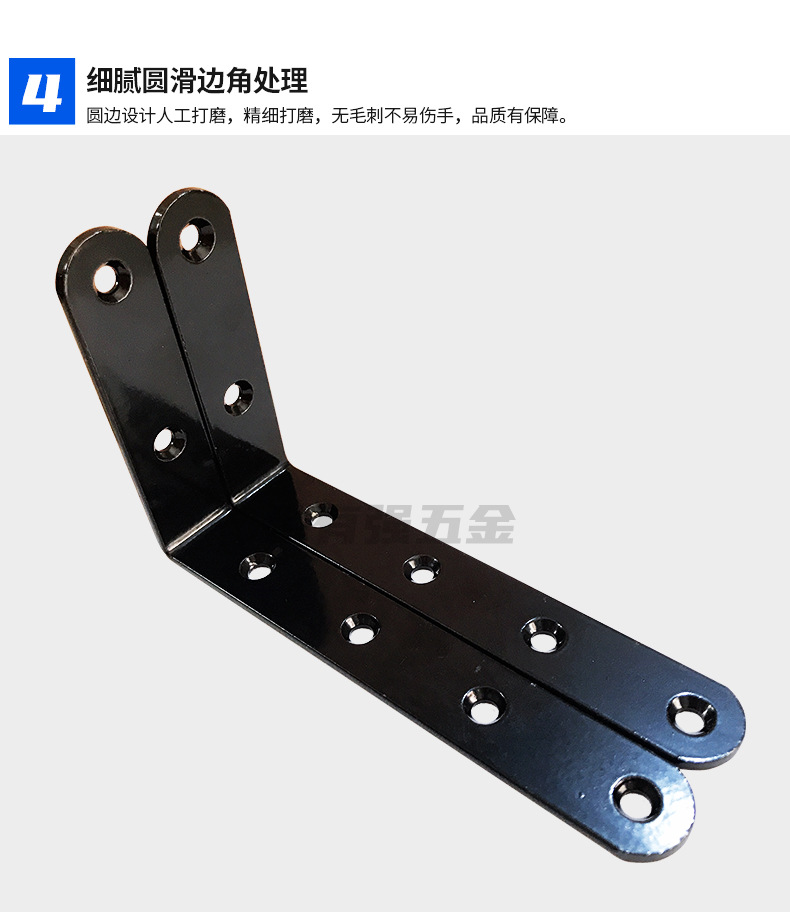 125*75 ironwork Angle brackets, L-shaped brackets, Angle iron brackets, 90-degree right-angle furniture hardware accessories, connecting parts pic 8