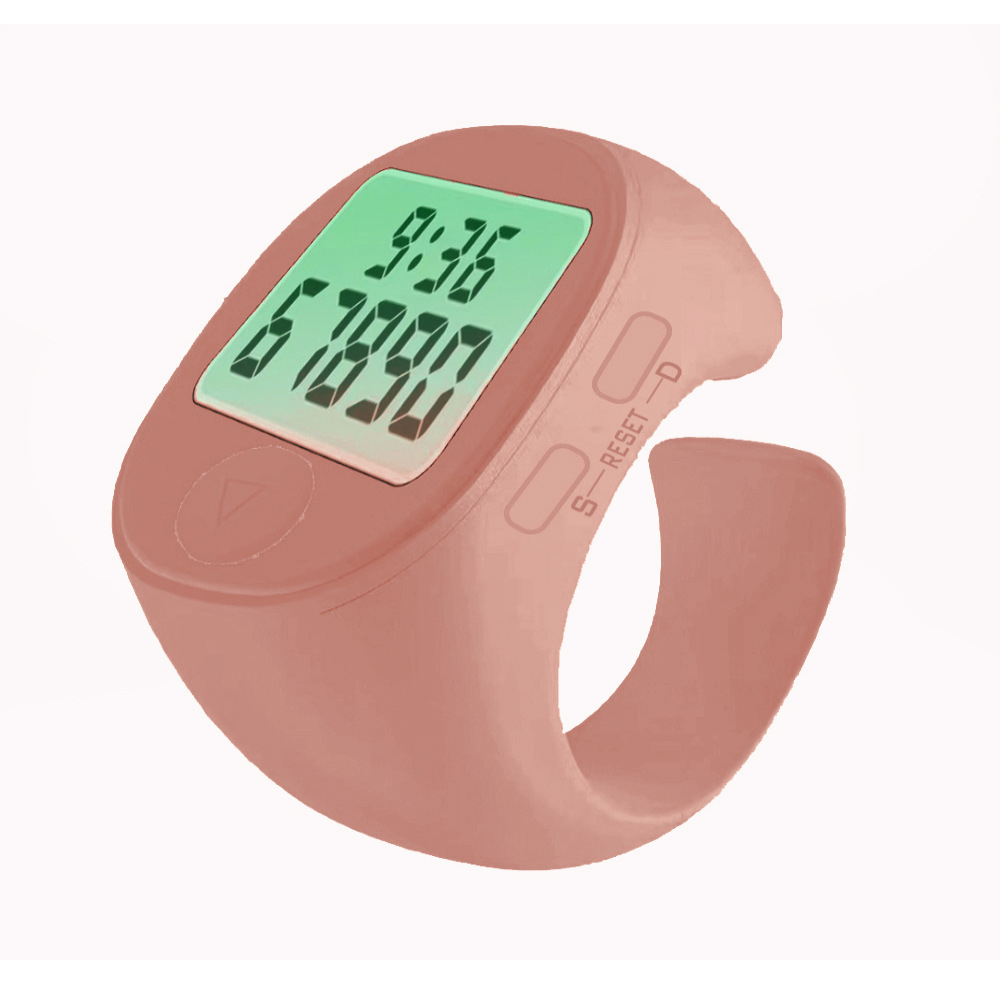 Finger silent counter clock with LED light, counting the flow of people, silent ring counter gift box pic 6