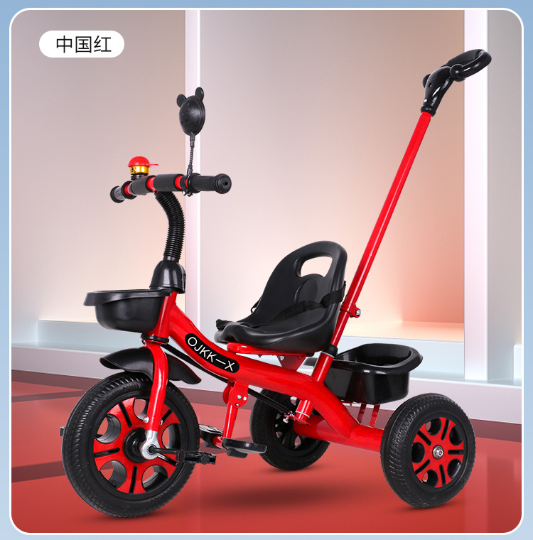 代发 批发儿童三轮车1-3-2-6岁大号宝宝遛娃婴儿脚踏自行车手推车详情16