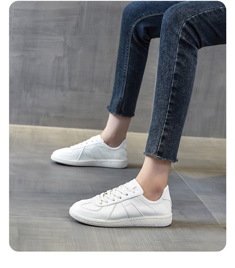 2024夏季新款小白鞋女百搭鞋子爆款女款厚底透气真皮休闲板鞋女鞋详情12