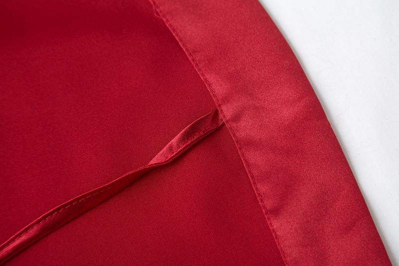 晨袍女伴娘结婚睡袍女士吊带内搭打底睡裙红色新娘仿真丝睡衣春夏详情15