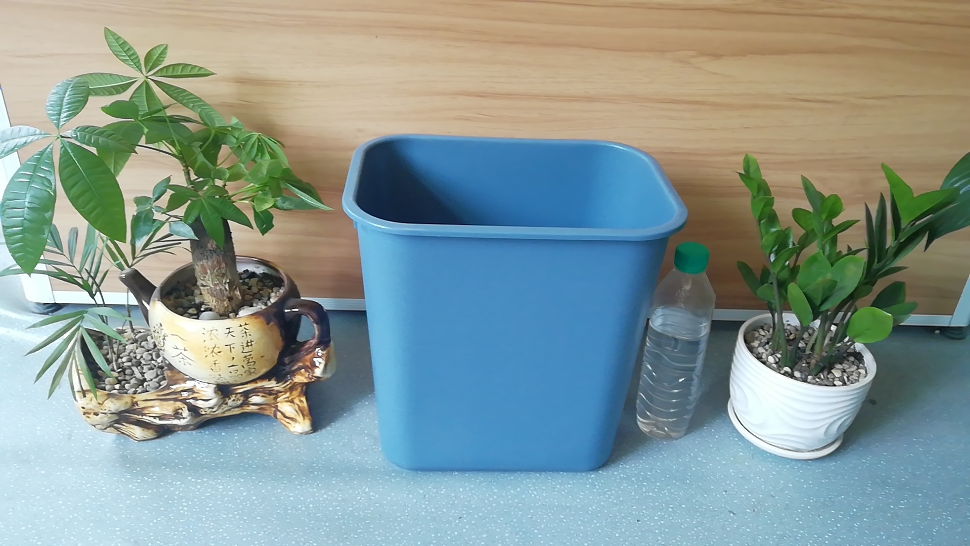 8L small square plastic trash can, 15-liter uncovered trash can for school, hotel, corridor classification, household, indoor and outdoor pic 9