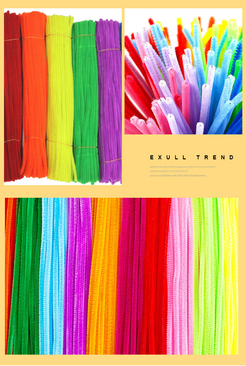 Factory direct sales of cross-border wool strips, twisted rods, eco-friendly materials, wool roots, DIY handcrafted educational toys for kindergartens pic 8